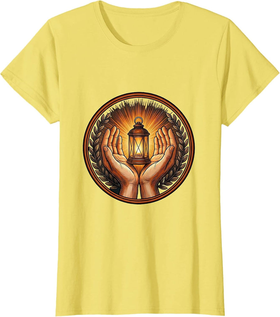 Suicide Prevention Awareness Lantern of Hope T-Shirt - Lemon Yellow