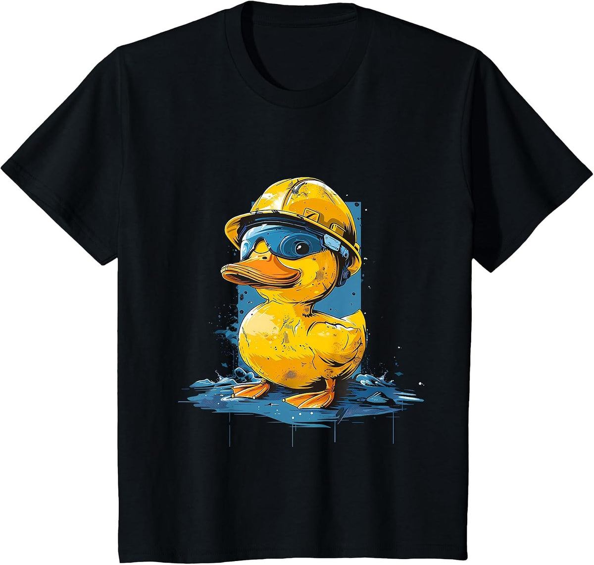 Rubber Duck Construction Worker Rubber Duck Hard Hat T-Shirt - Black