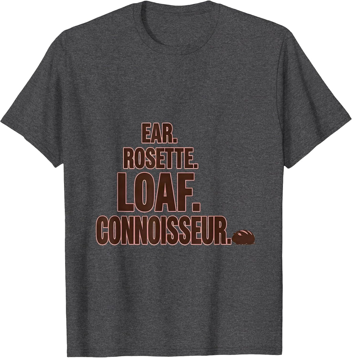 Ear Rosette Loaf Connoisseur Funny Guinea Pig Lover Gift T-Shirt - Dark Heather Grey