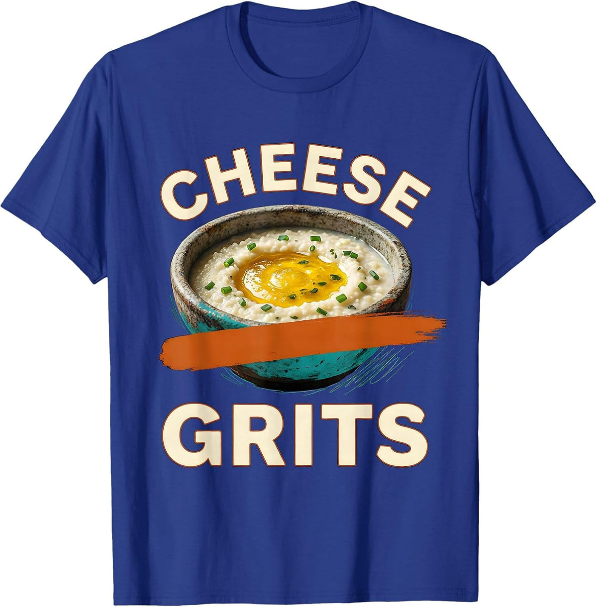 Cheese Grits Bootleg 90's Rap Rock Vintage Funny T-Shirt - Royal Blue