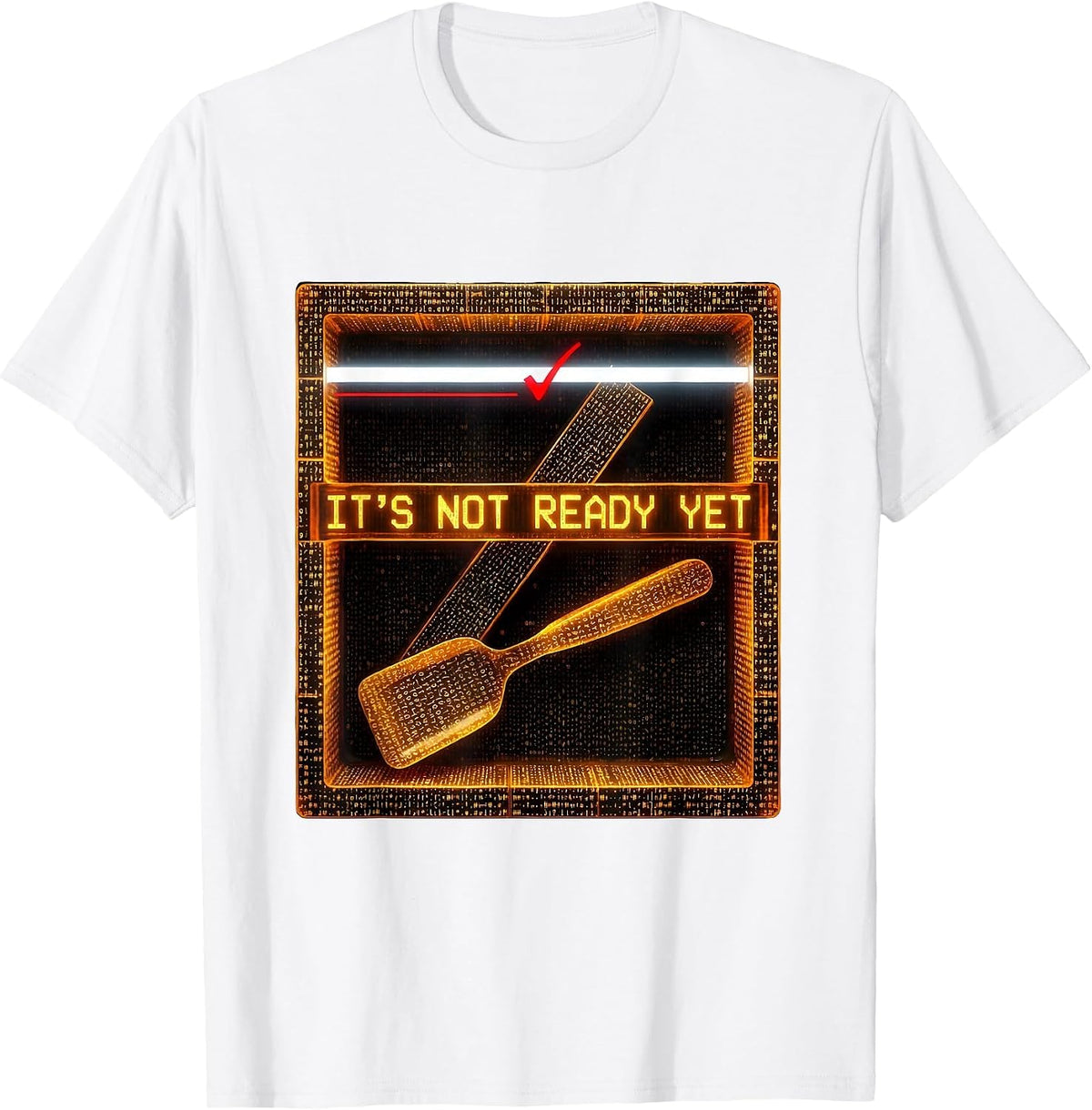 Men's It's Not Ready Yet Ascii Terminal Art Pharmacy Technician T-Shirt - White