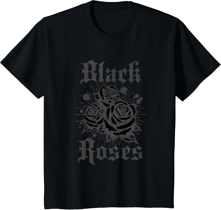Black Roses T-Shirt - Black
