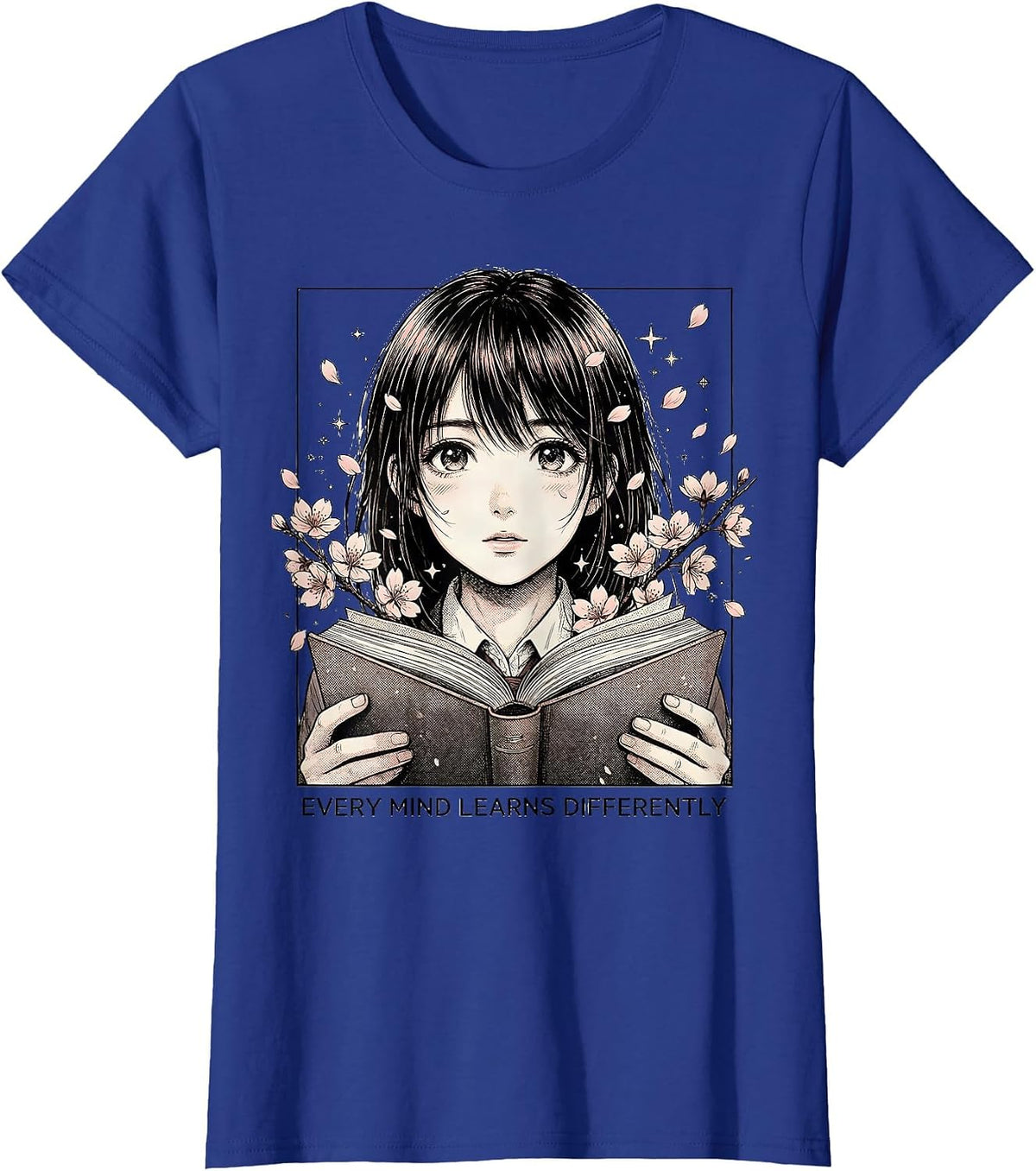 Women's Every Mind Learns Differently Special Education T-Shirt - Royal Blue