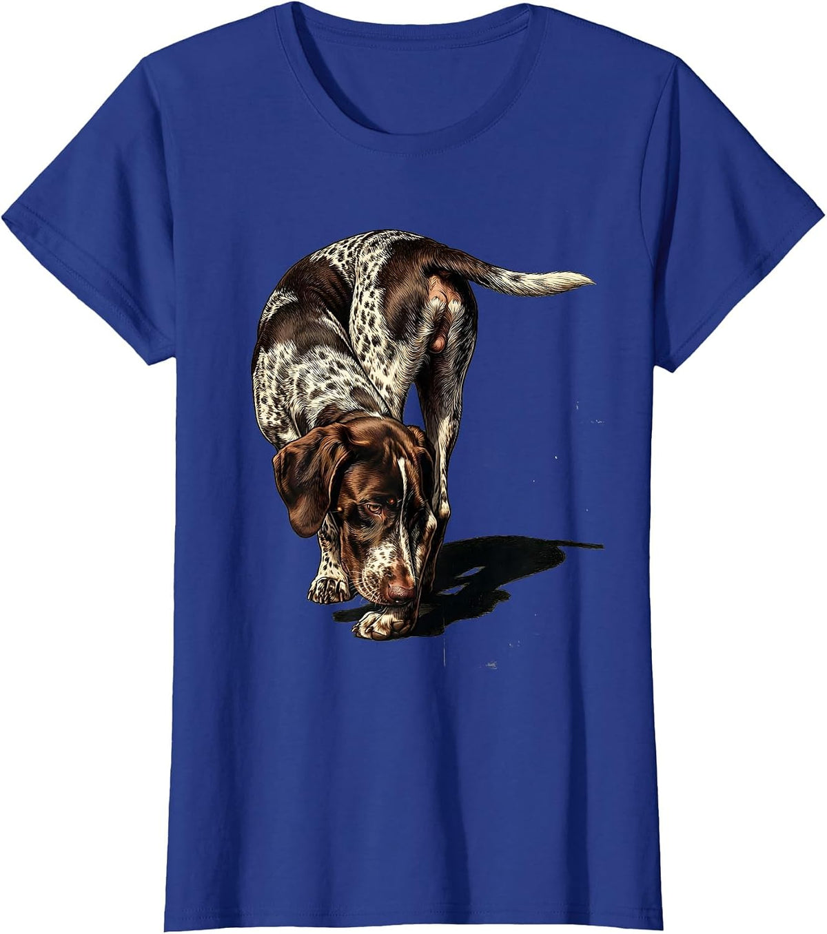 Women's German Shorthaired Pointer Vintage Hunting Dog Owner T-Shirt - Royal Blue