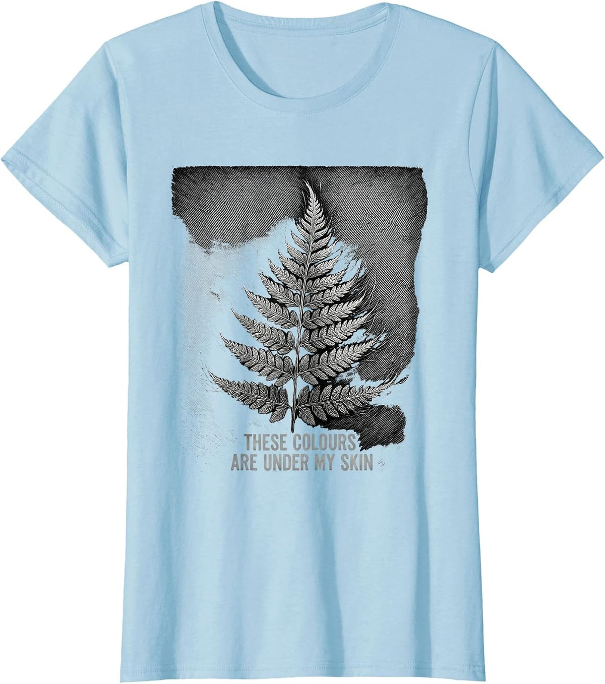 These Colours Are Under My Skin Rugby Fan National Pride T-Shirt - Baby Blue
