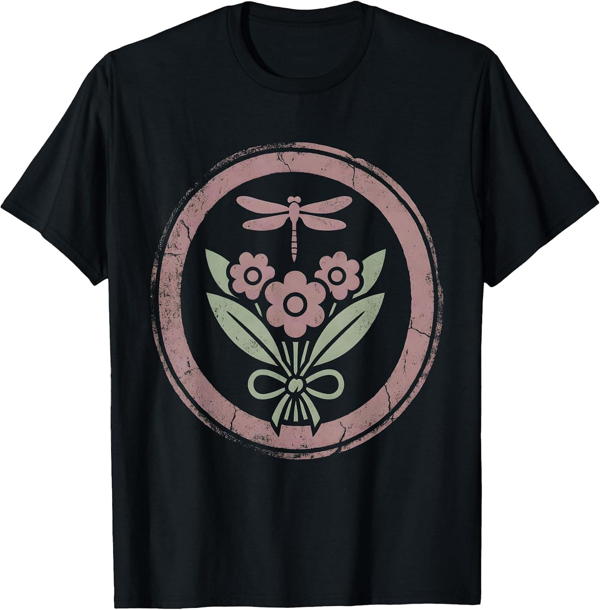 Men's River Stone Smoothed by Flowing Water Graphic T-Shirt - Black