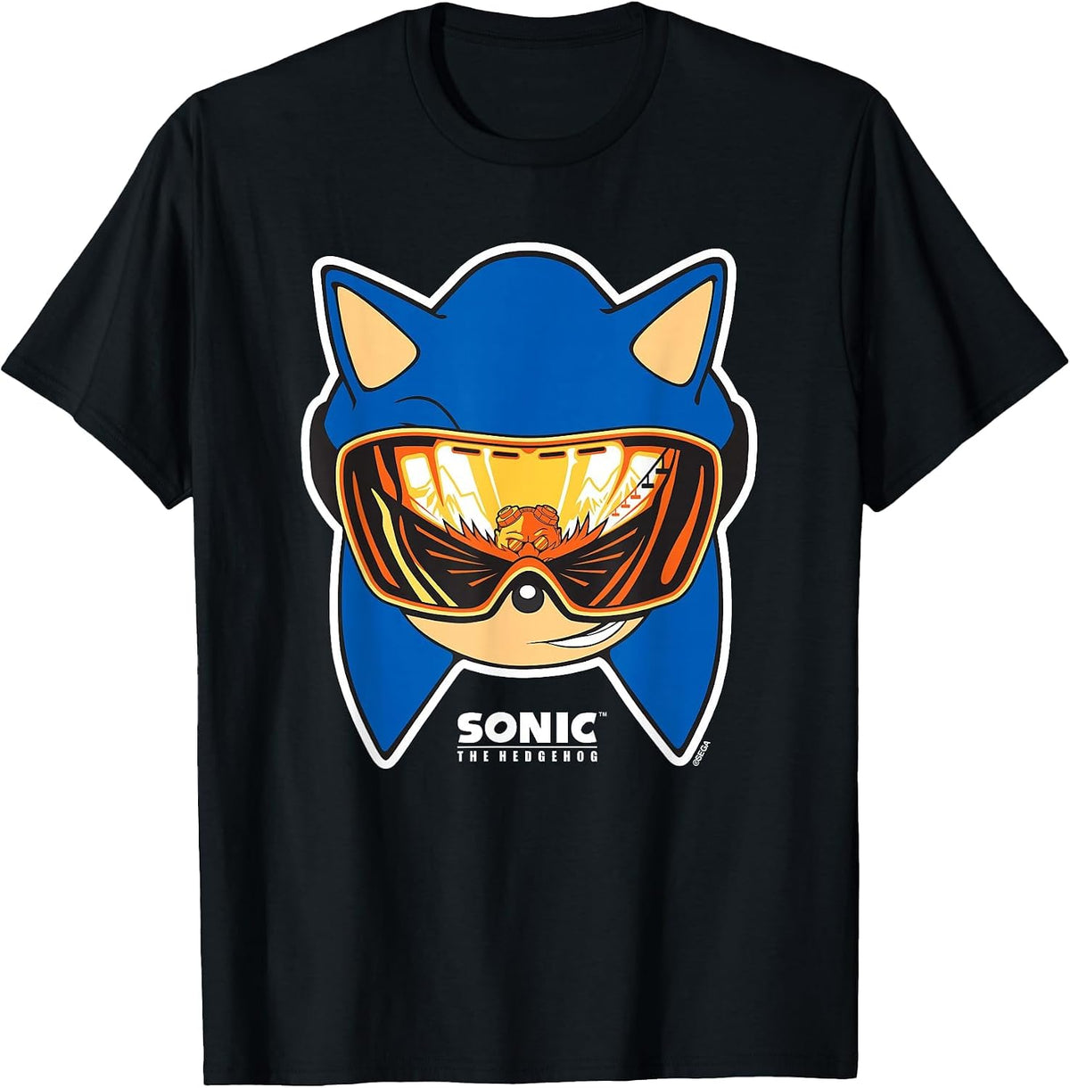 Sonic the Hedgehog - Snowgoggles Sonic T-Shirt - Black