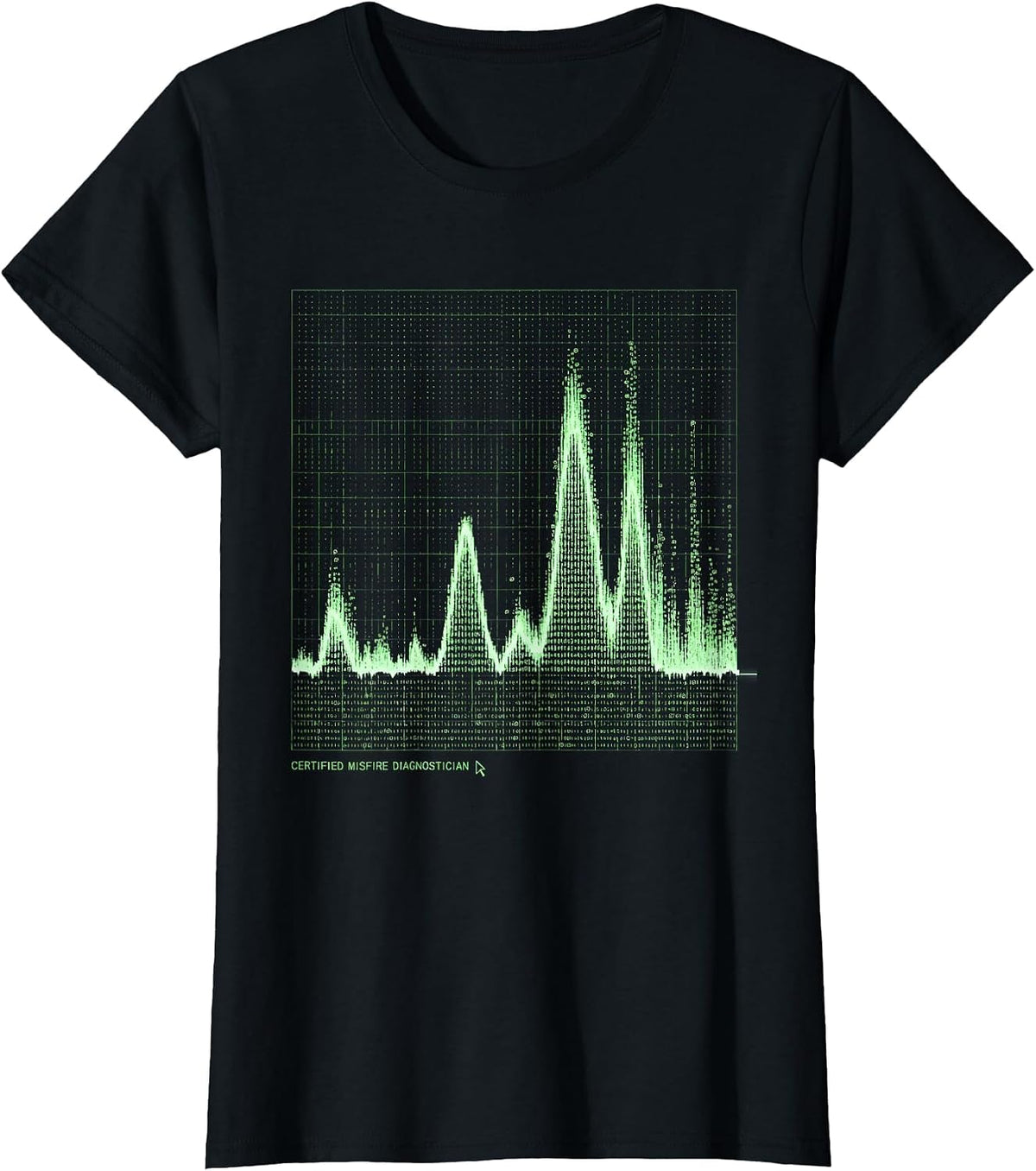 Certified Misfire Diagnostician Funny Mechanic Auto Repair T-Shirt - Black