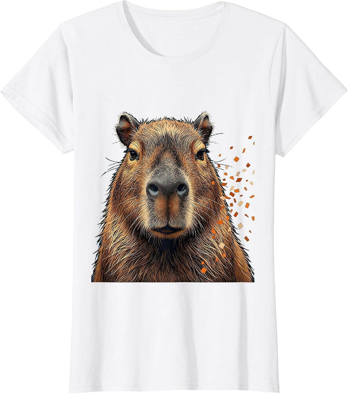 Capybara Moods Funny Animal Humor Illustration T-Shirt - White
