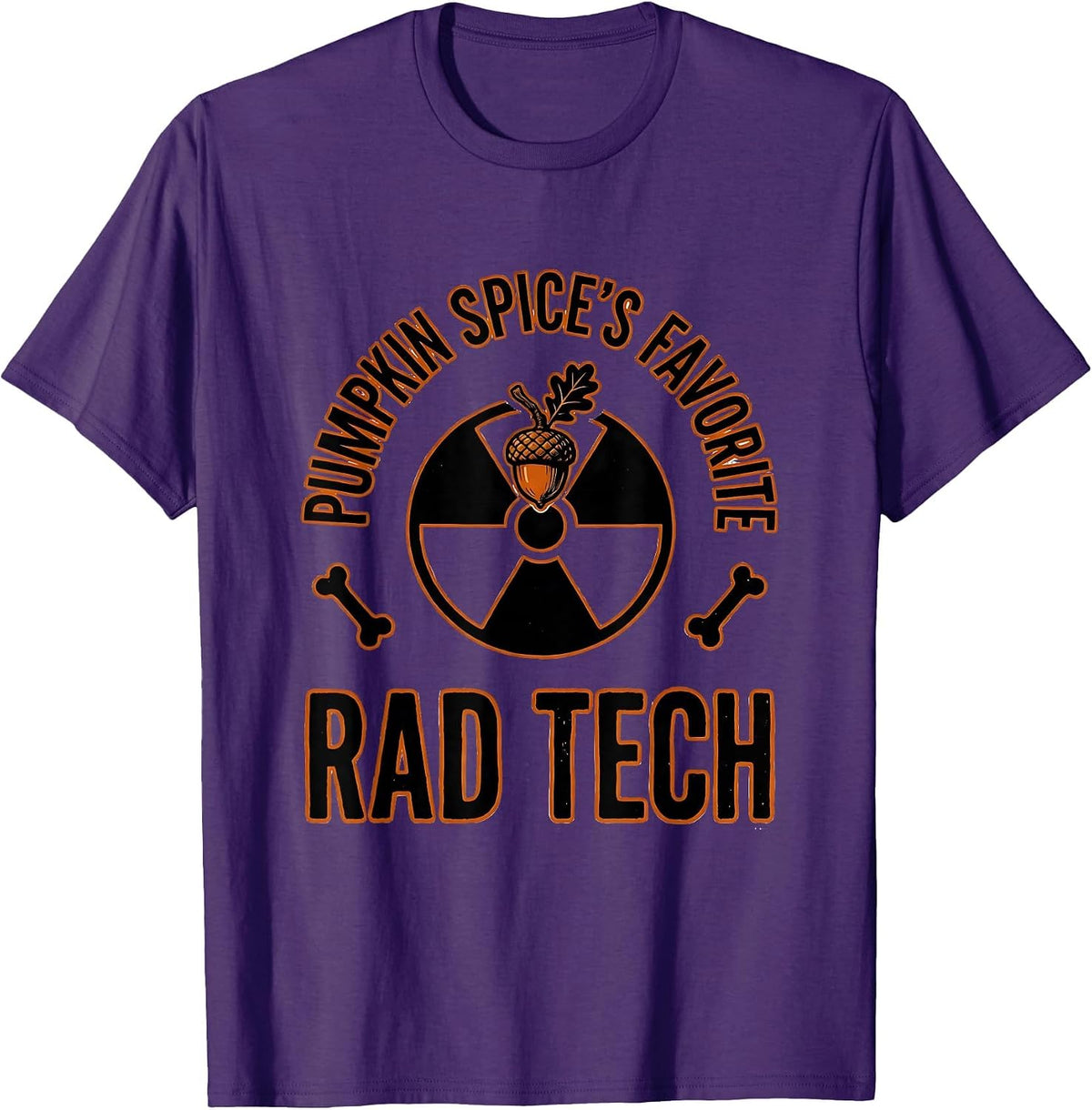 Men's Pumpkin Spice's Favorite Rad Tech Funny Radiology Tech Gift T-Shirt - Purple