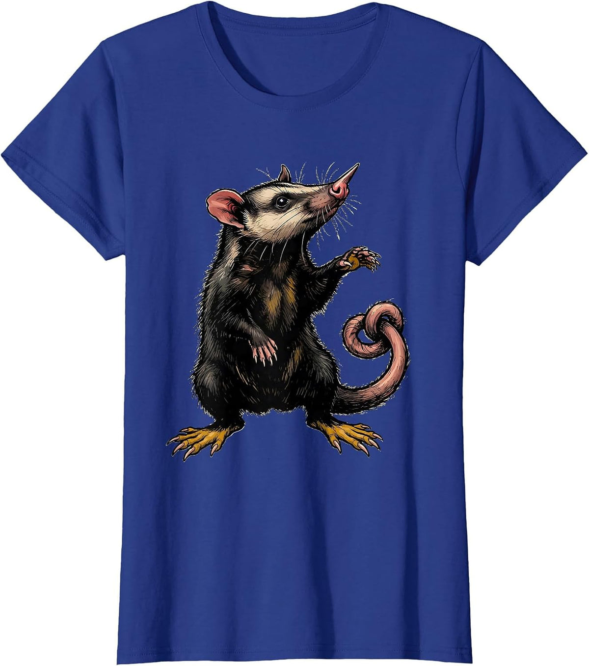 Women's Opossum Bowing Meme Humor Animal Lover Gift T-Shirt - Royal Blue