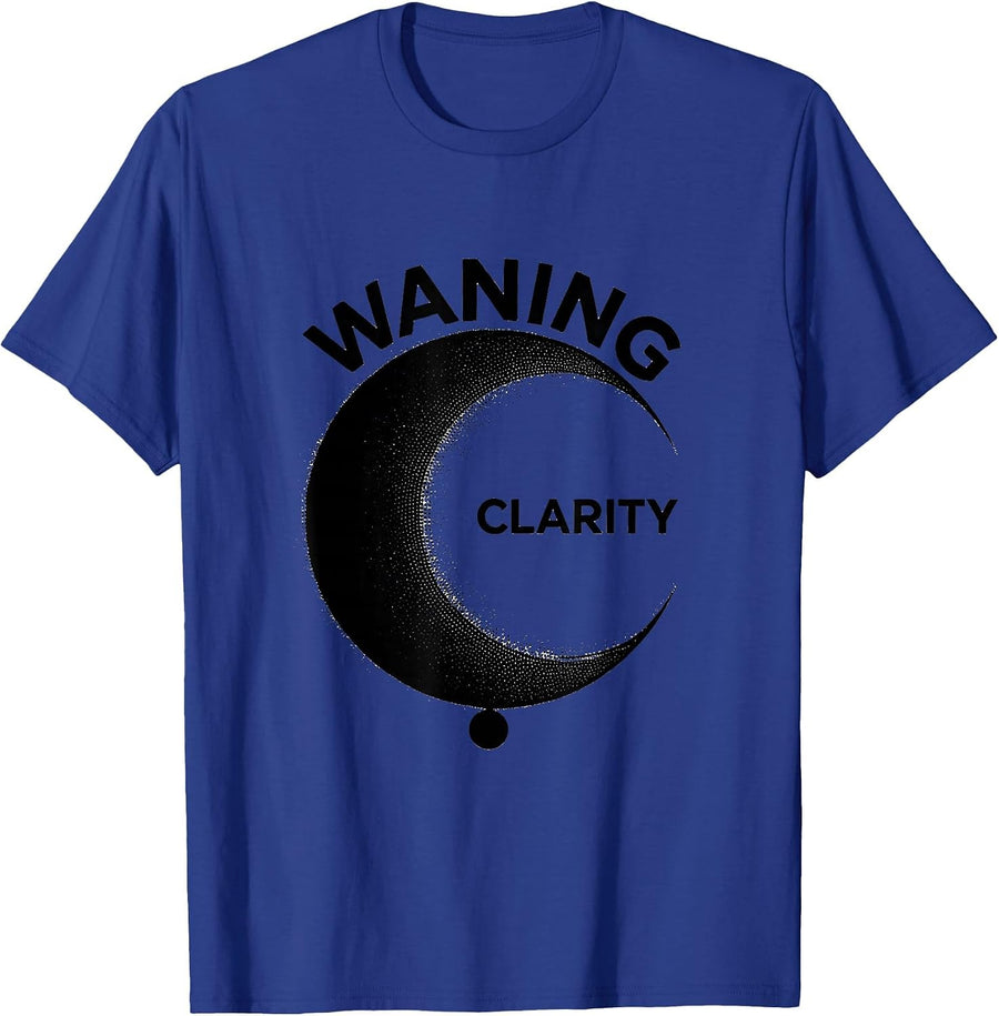 Waning Clarity Mystical Lunar Cycle Astrology Astronomy T-Shirt - Royal Blue