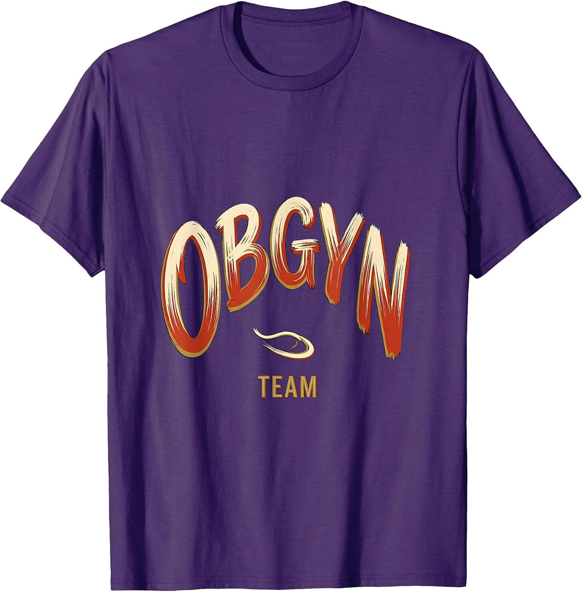 Men's OBGYN Team Funny OB GYN Squad Nurse OB Tech T-Shirt - Purple