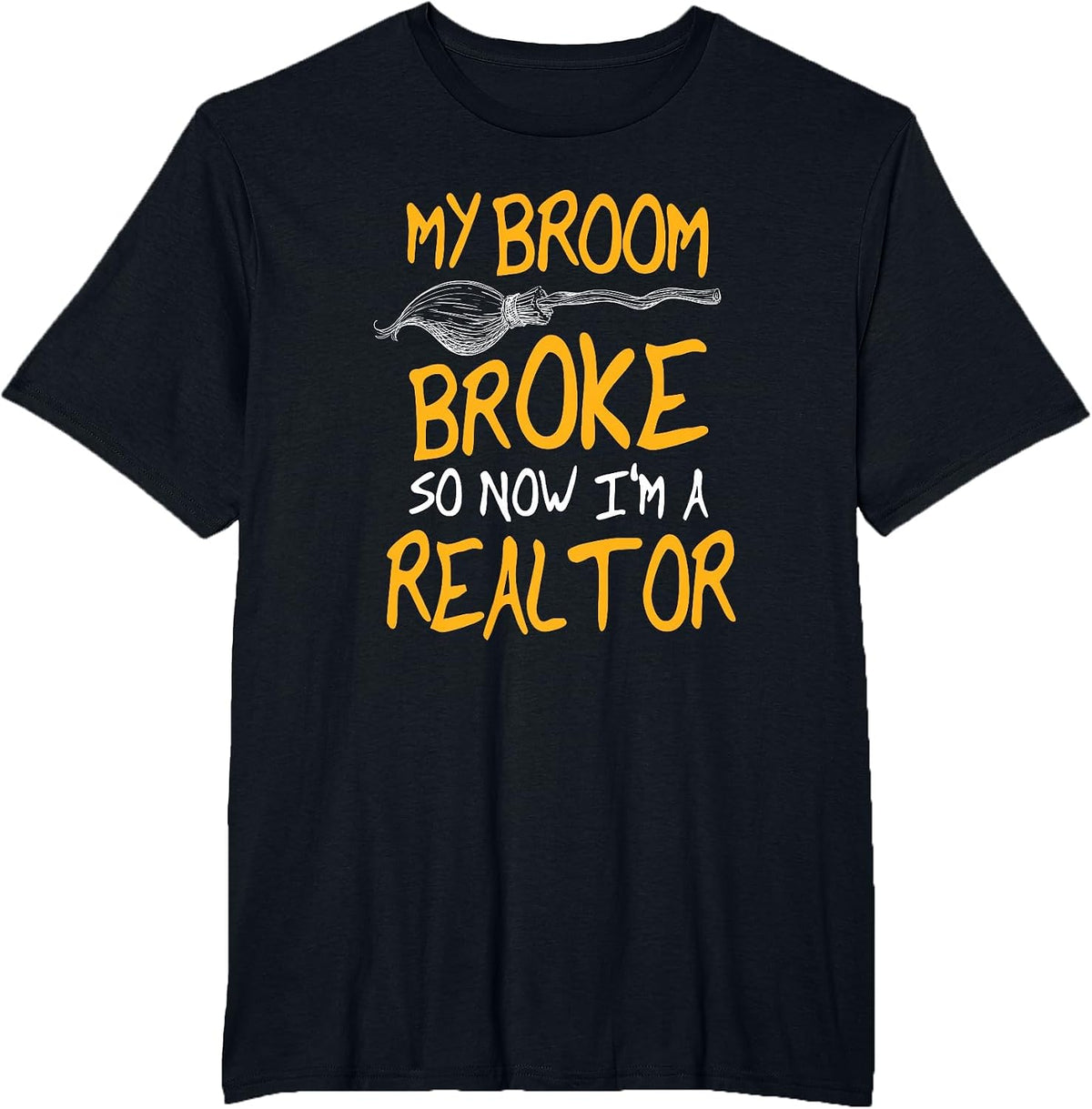 Real Estate Halloween Costume for Realtors T-Shirt - Black