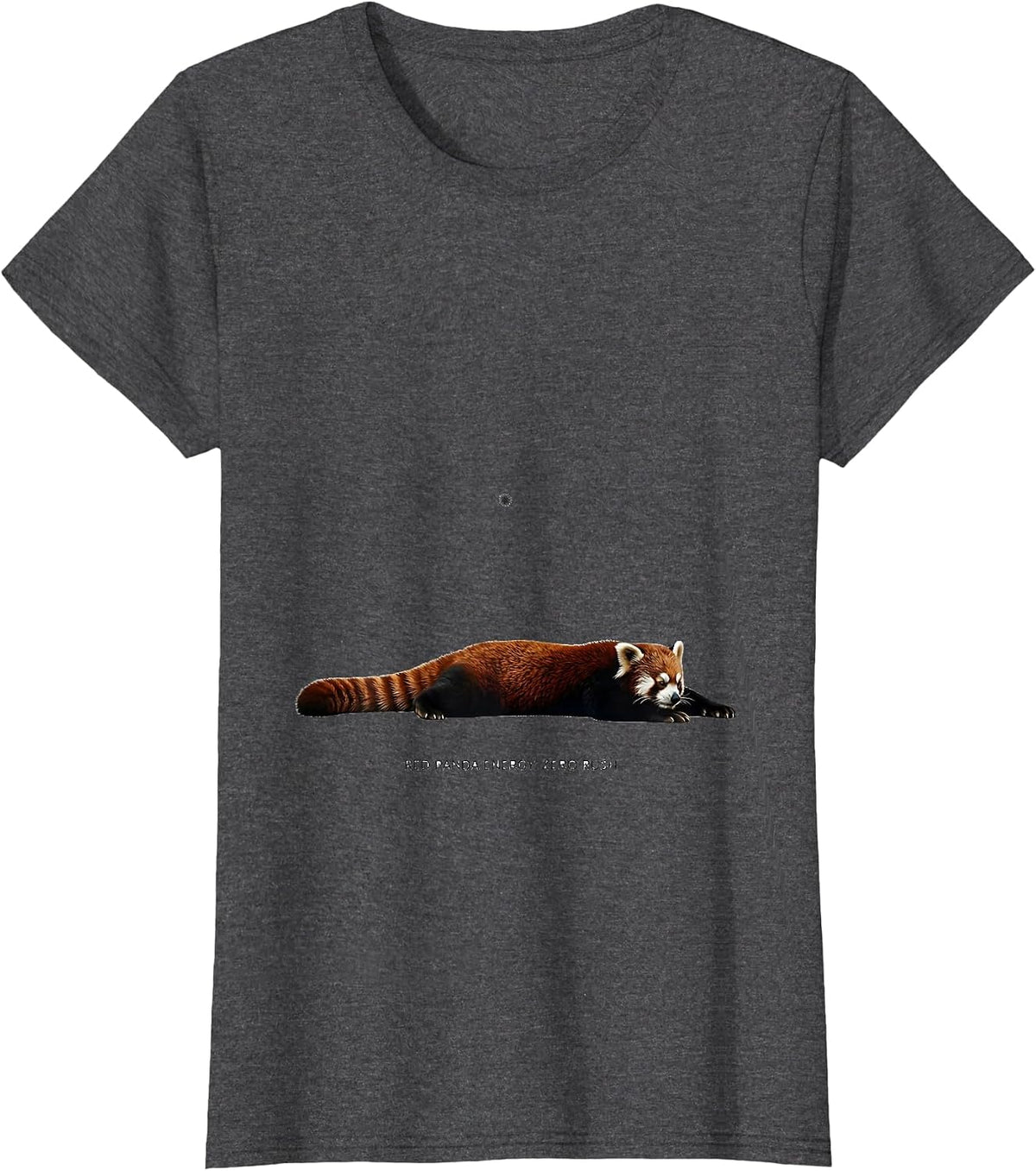 Women's Red Panda Energy Zero Rush Cute Panda Lover Gift T-Shirt - Dark Heather Grey