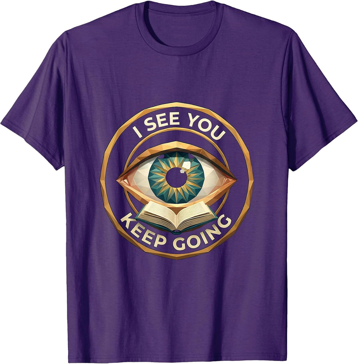 I See You Keep Going School Psychologist Design T-Shirt - Purple
