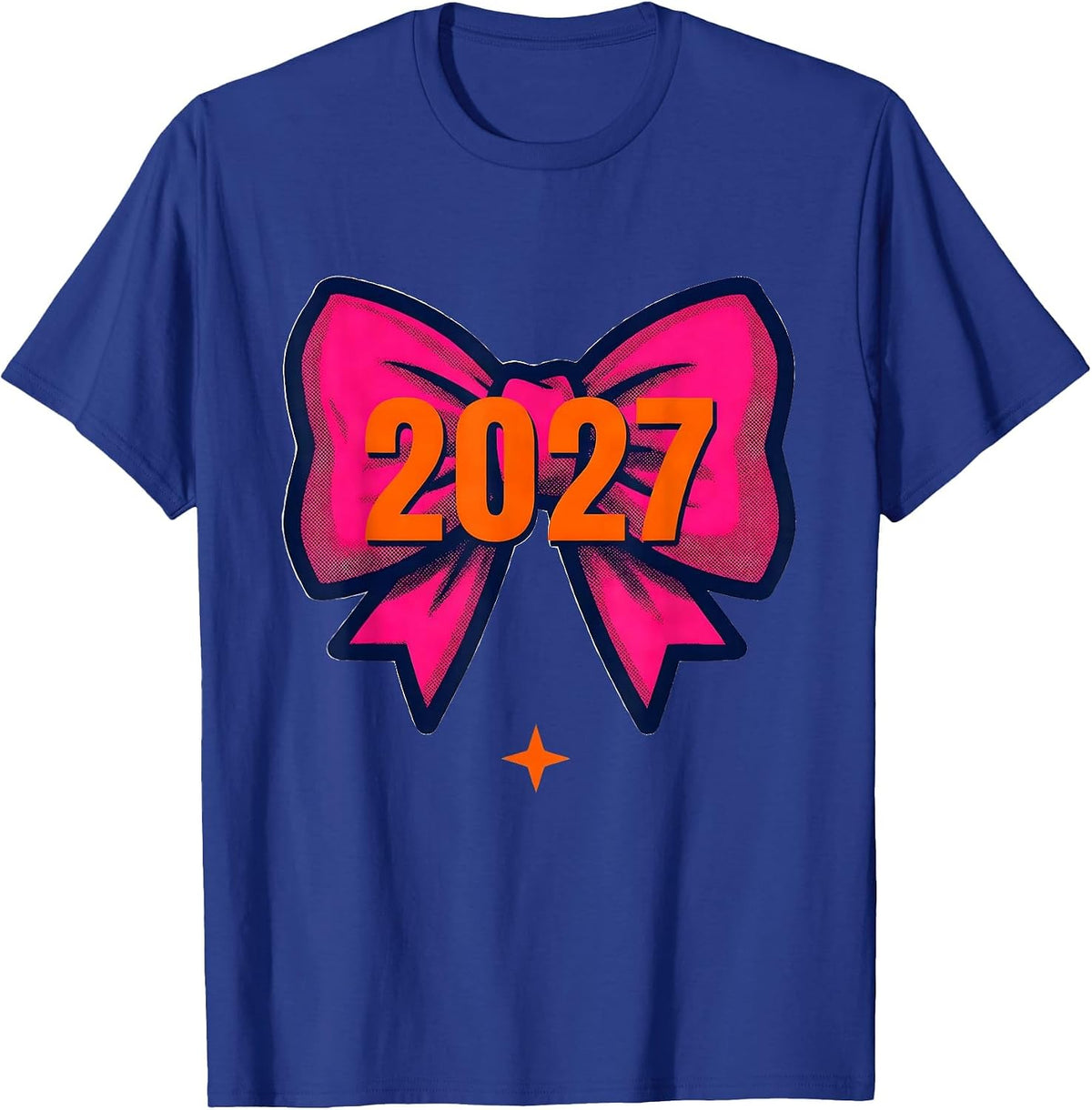 Men's 2027 Coquette Bow New Year Eve Party Girly Bow Lover T-Shirt - Royal Blue