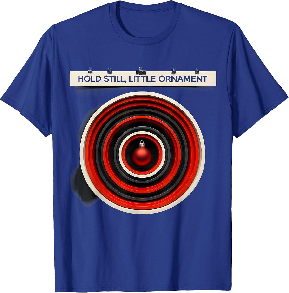 Hold Still, Little Ornament Geometric Radiology Tech T-Shirt - Royal Blue