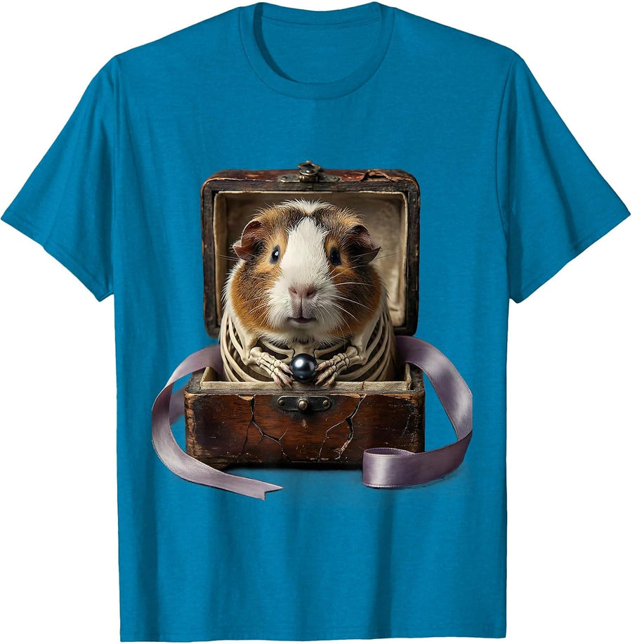 Guinea Pig Pastel Goth Kawaii Creepy Cute Halloween T-Shirt - Sapphire Blue