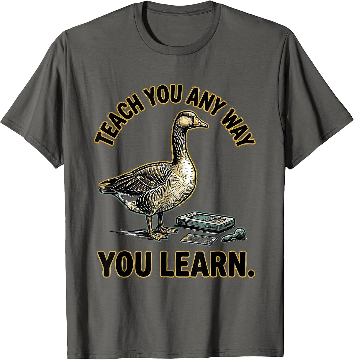 Men's Teach You Any Way You Learn Funny Special Education Teacher T-Shirt - Asphalt Grey
