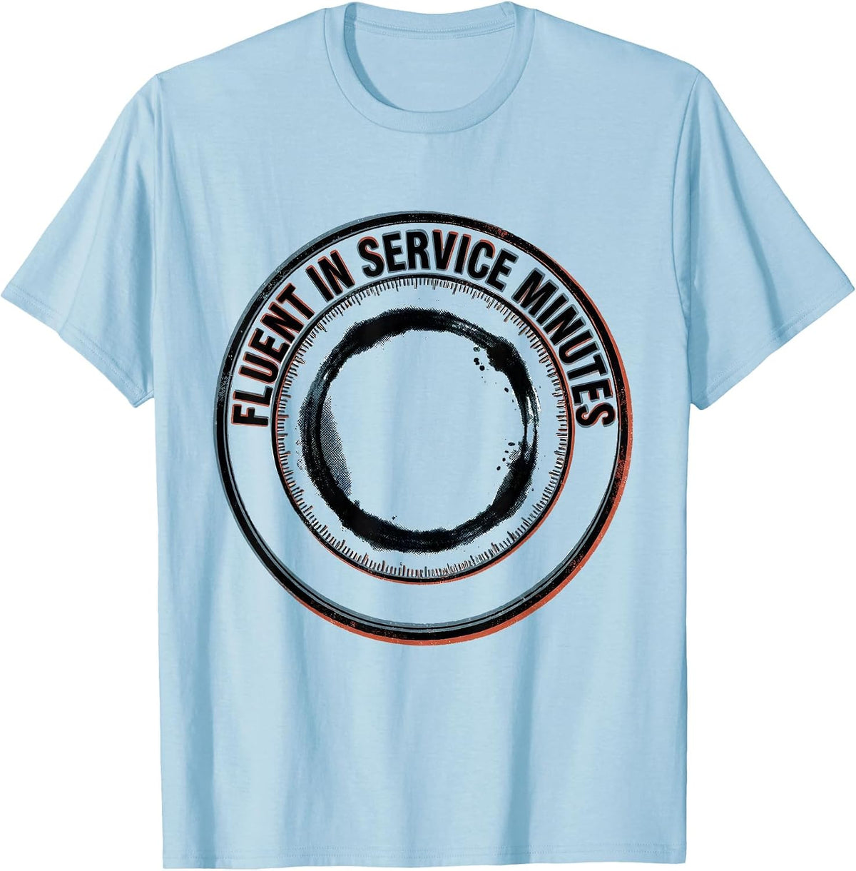 Men's Fluent In Service Minutes Special Education Teacher T-Shirt - Baby Blue