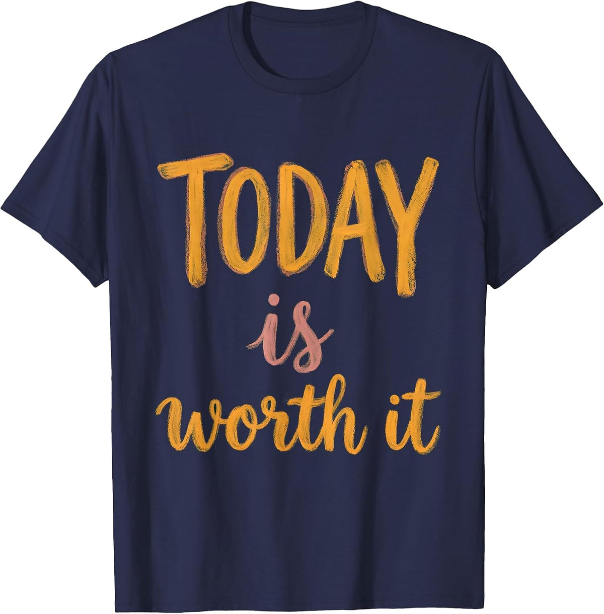 Men's Today Is Worth It Suicide Prevention Awareness T-Shirt - Navy Blue