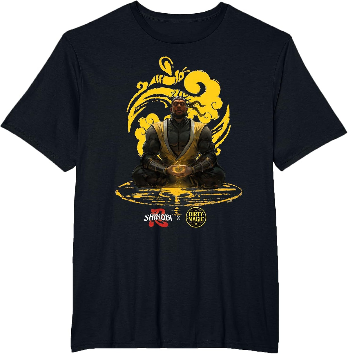 Shinobi x Dirty Magic: Meditate T-Shirt - Black