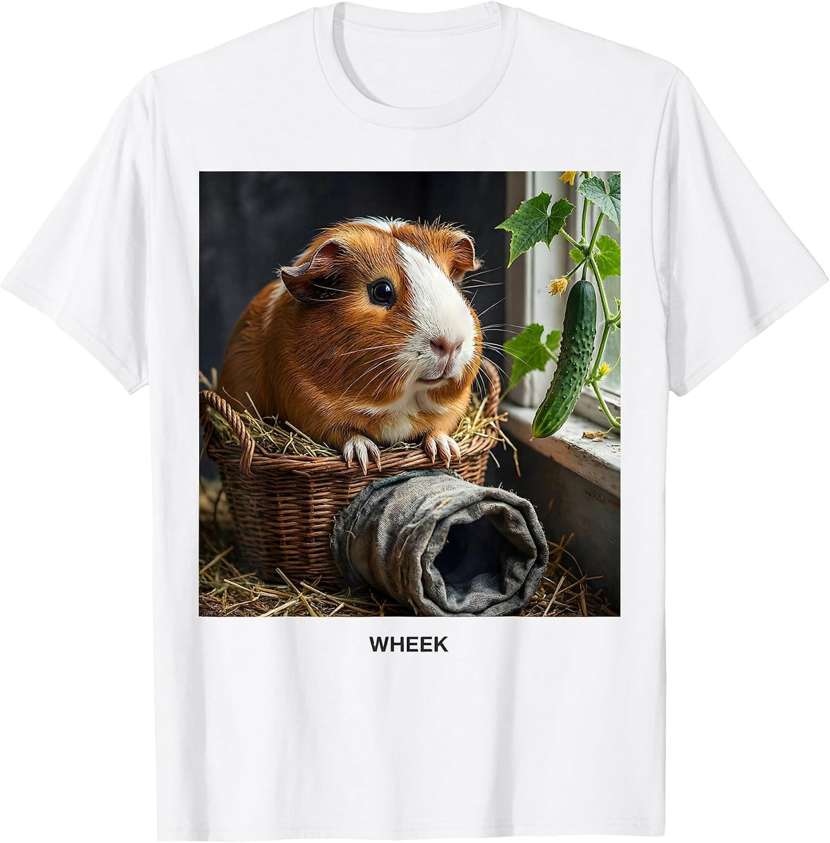 Men's Wheek Funny Guinea Pig Farm Animal Lover Gift for Pig Lovers T-Shirt - White