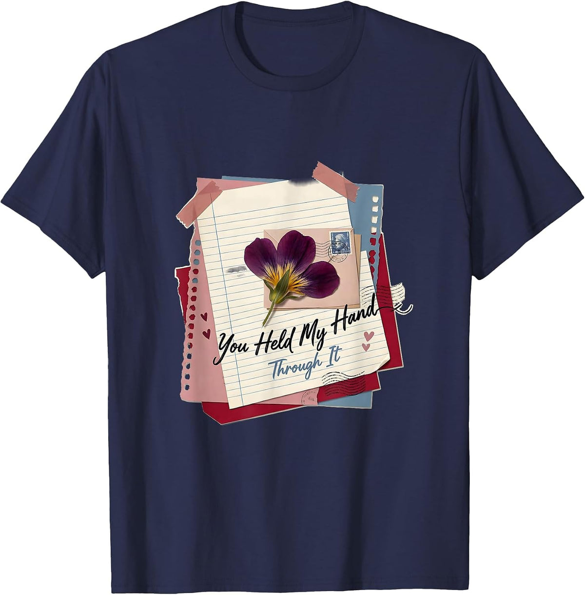 You Held My Hand Through It Special Education Teacher T-Shirt - Navy Blue