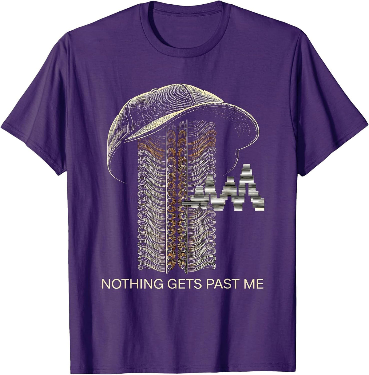 Nothing Gets Past Me Funny Lab Tech Clinical Science Humor T-Shirt - Purple