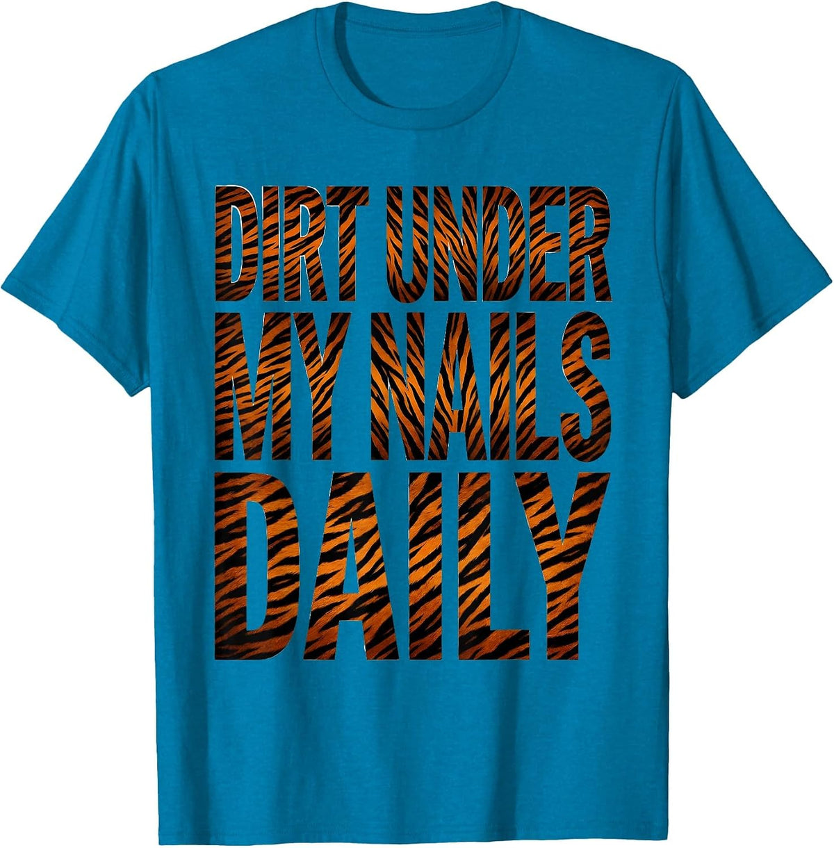 Dirt Under My Nails Daily Mechanic Design T-Shirt - Sapphire Blue