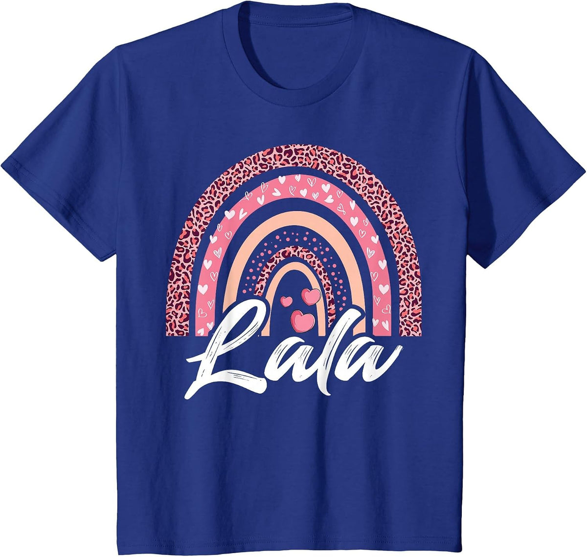 Women Lala Mothers Day for Best Lala Ever Rainbow Grandma T-Shirt - Royal Blue