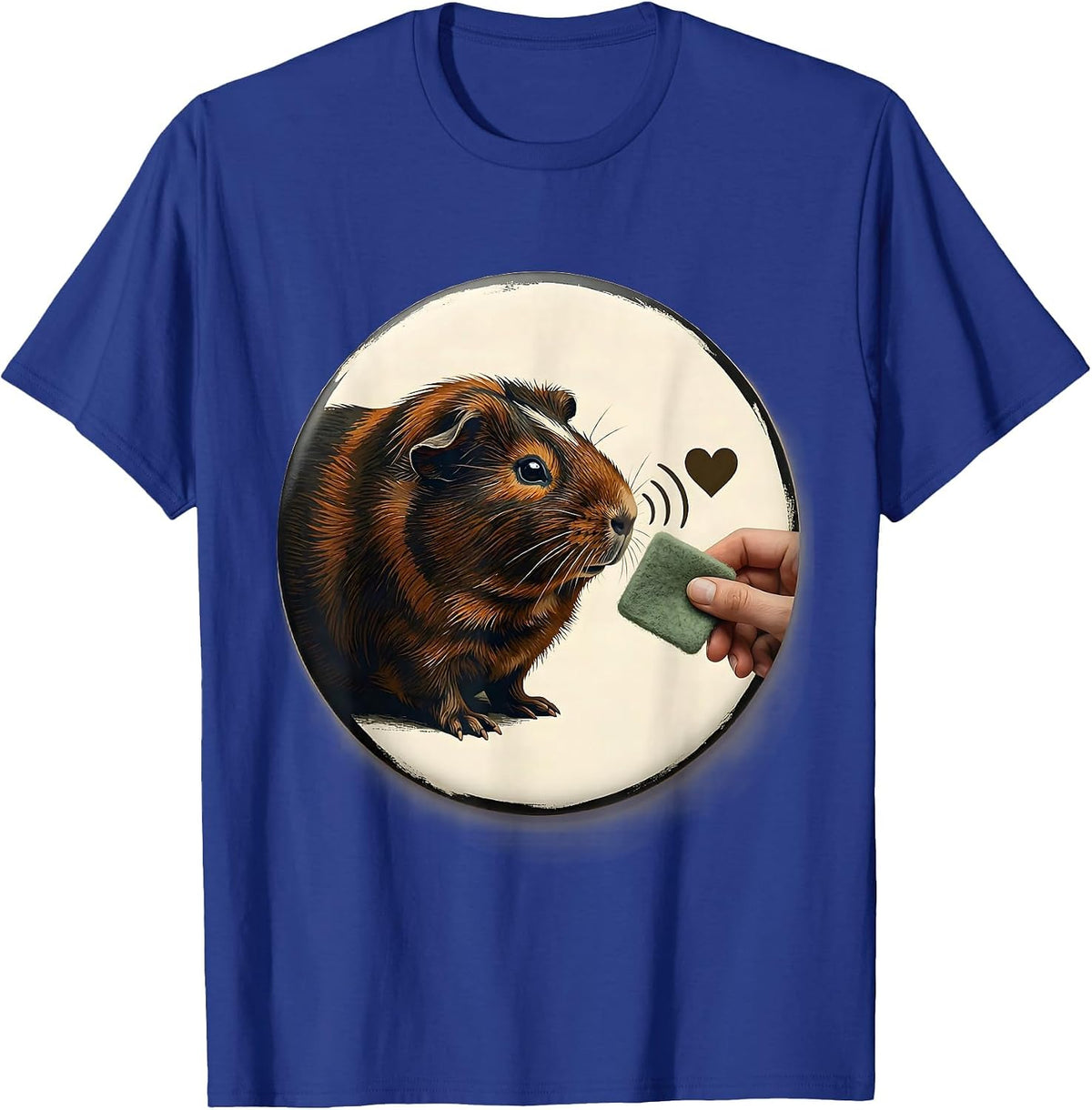 Men's Guinea Pig Badge Cavy Lover Gift for Pig Owners T-Shirt - Royal Blue