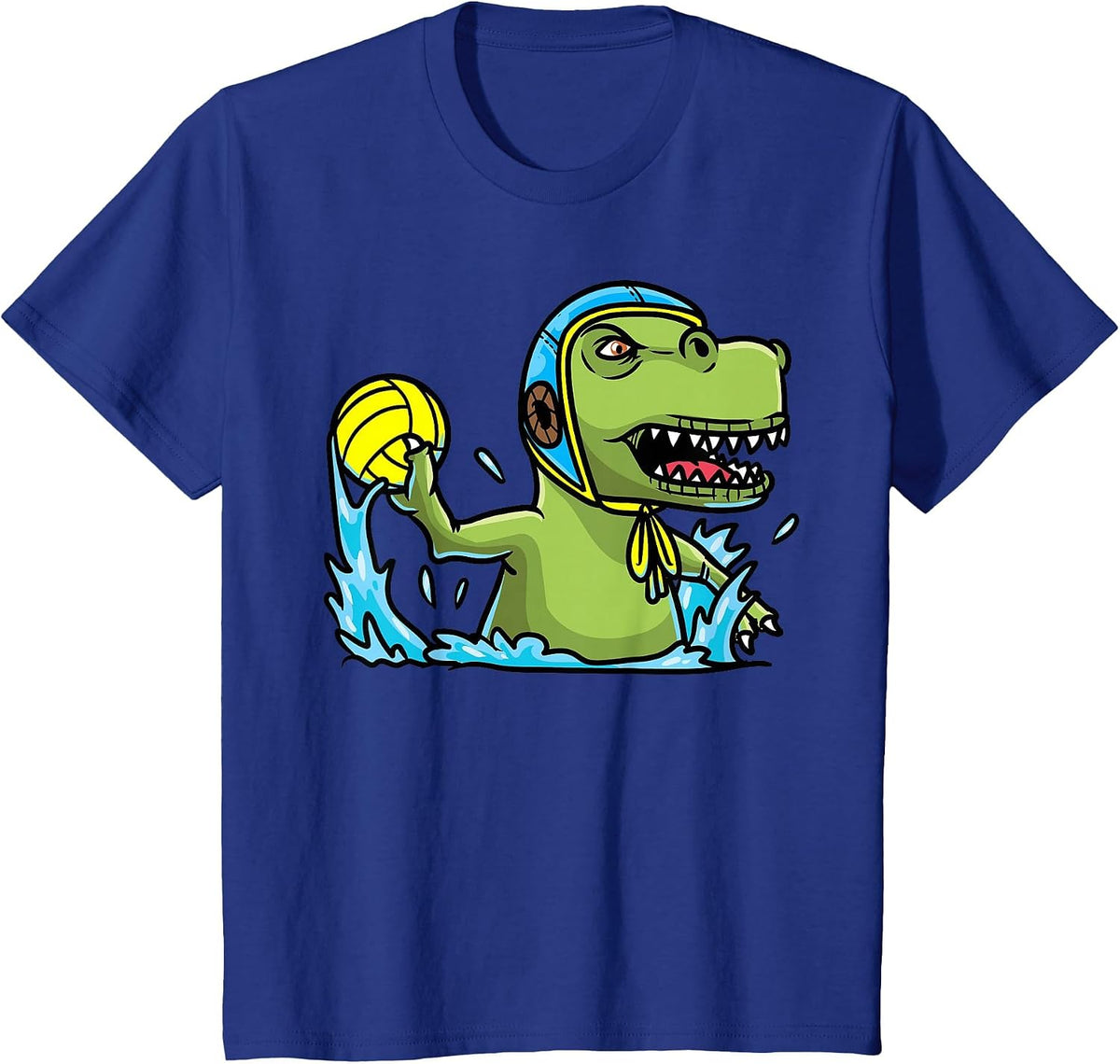 Kids Water Polo Swimming Sports Polo T-Shirt - Royal Blue