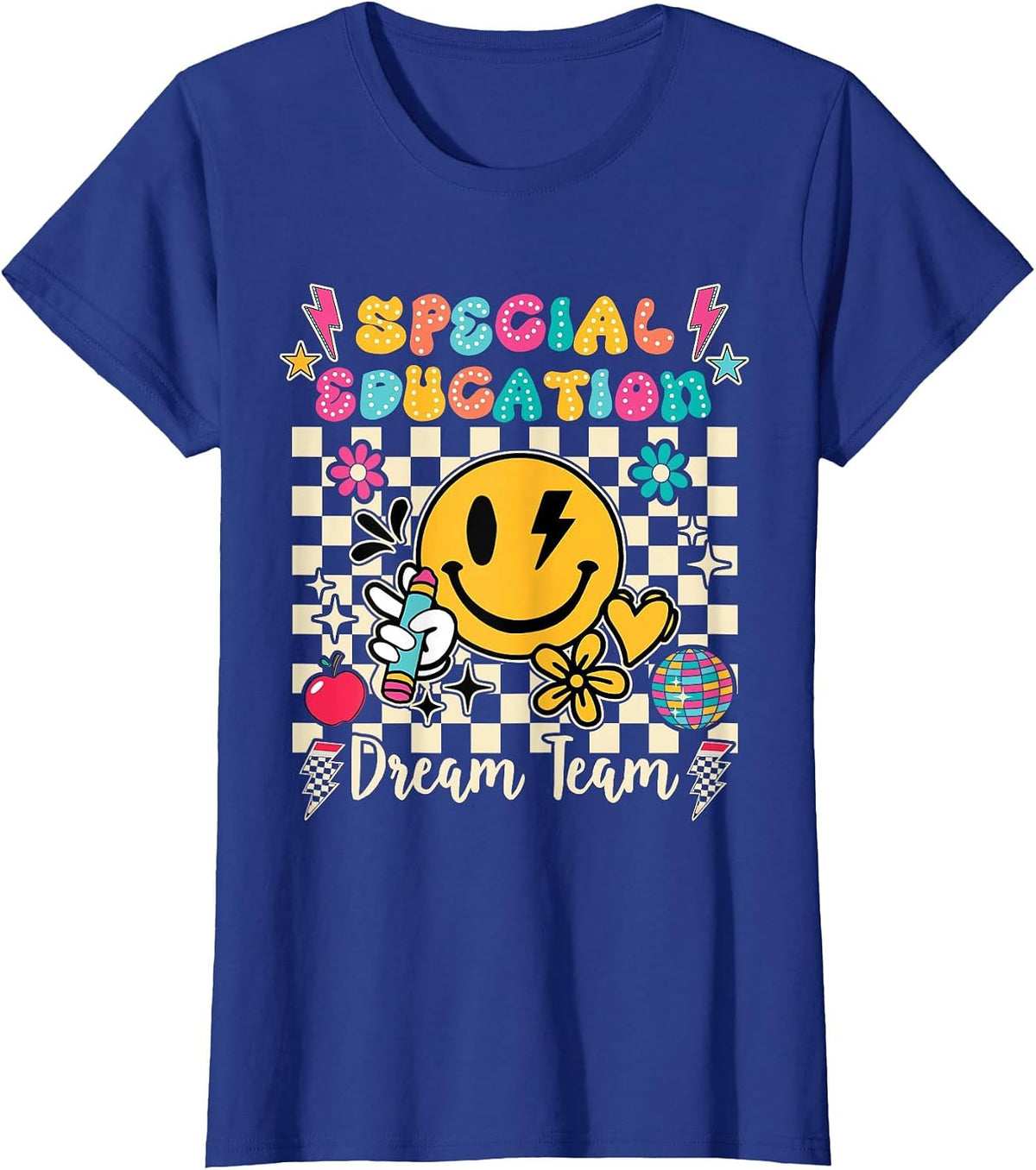 Ese Dream Team Exceptional Education Sped Ed Special Teacher T-Shirt - Royal Blue
