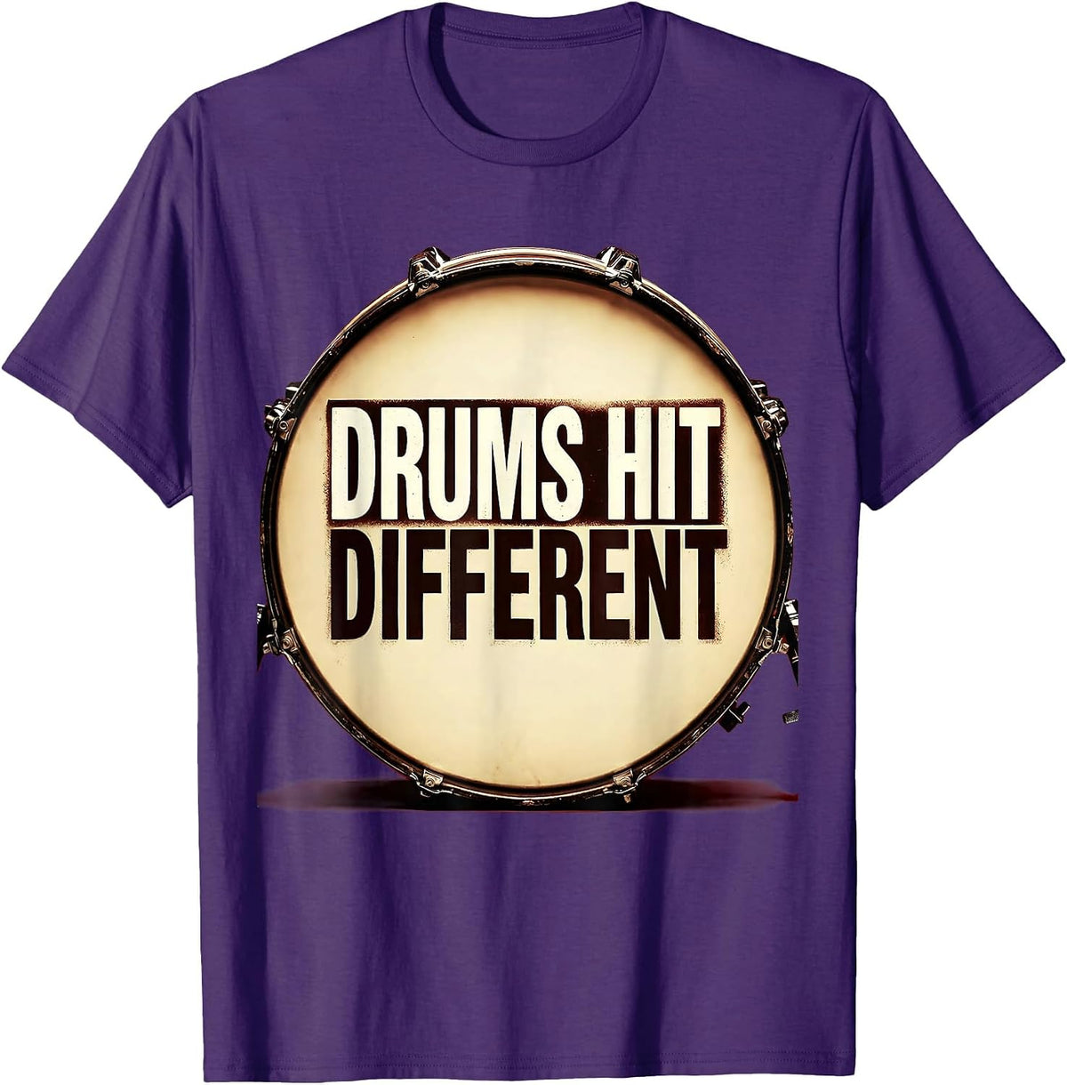 Drums Hit Different Band Music Graphic Design T-Shirt - Purple