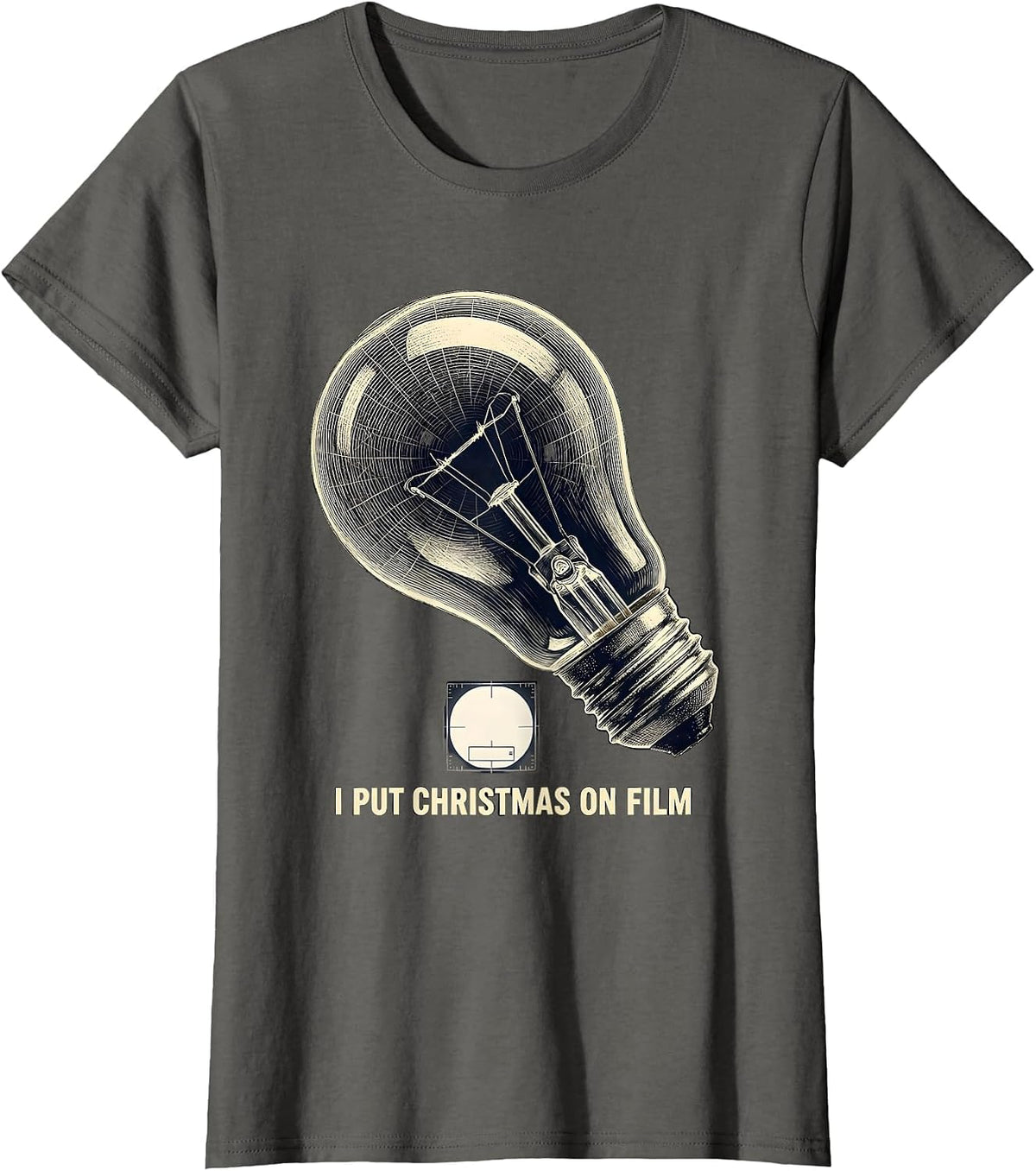 Women's I Put Christmas On Film Radiology Tech X-Ray Tech Humor T-Shirt - Asphalt Grey