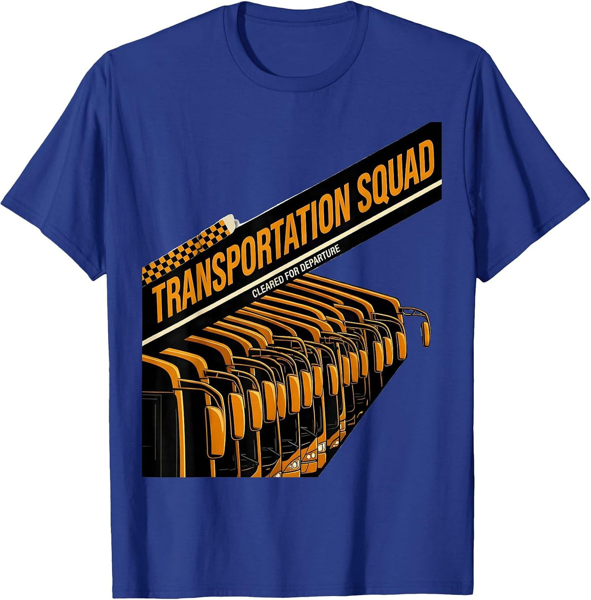 Men's Transportation Squad Cleared For Departure Racing Livery T-Shirt - Royal Blue