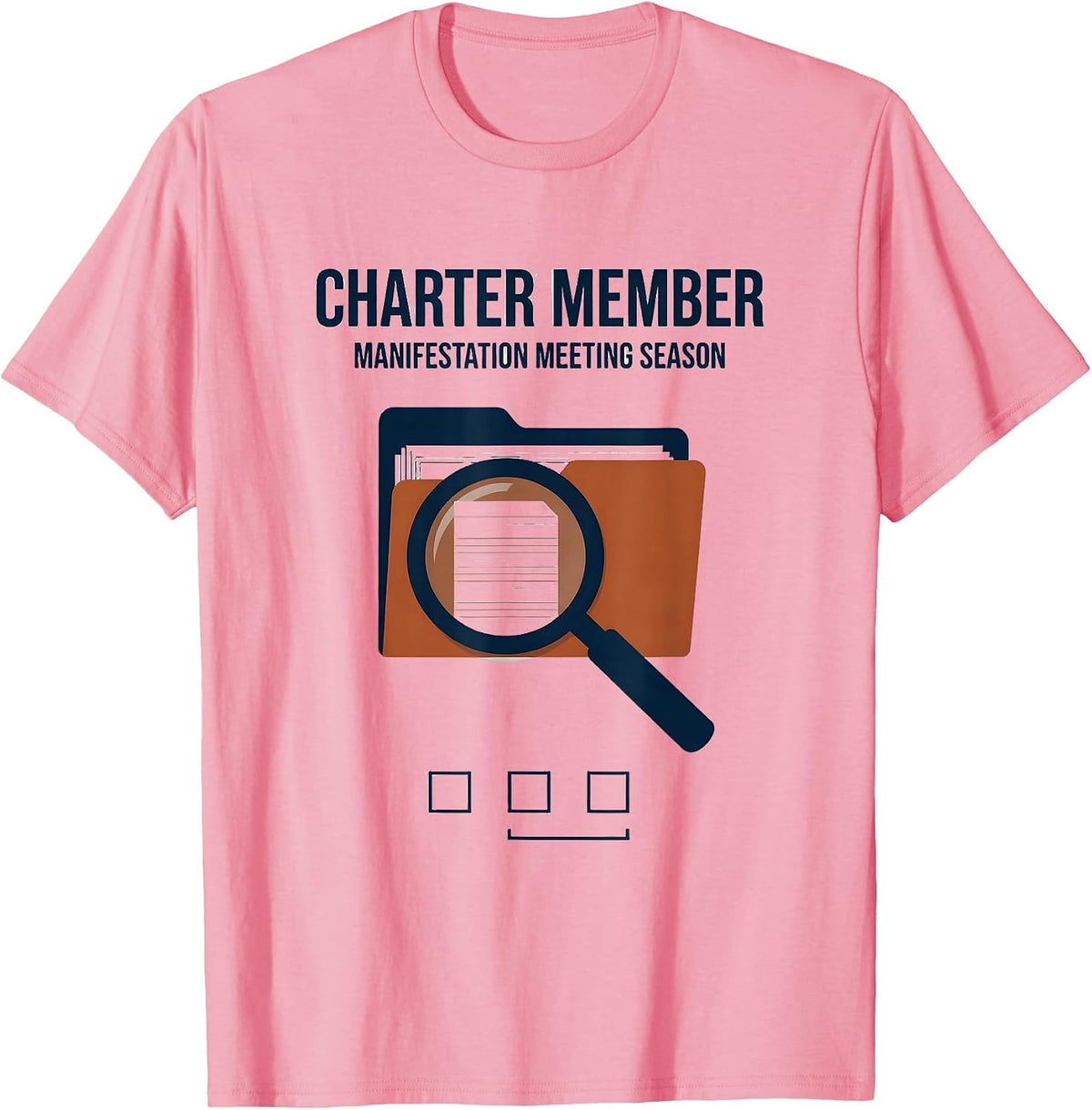 Men's Charter Member Manifestation Meeting Season Special T-Shirt - Pink