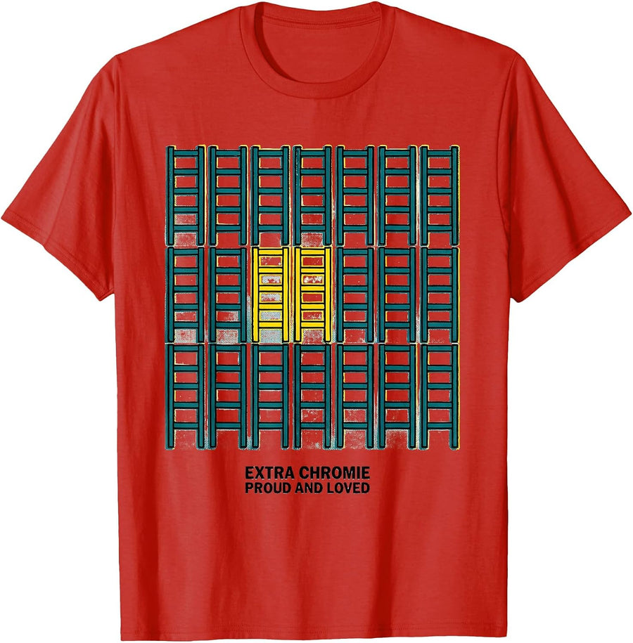 Men's Extra Chromie, Proud And Loved Family Down Syndrome T-Shirt - Red