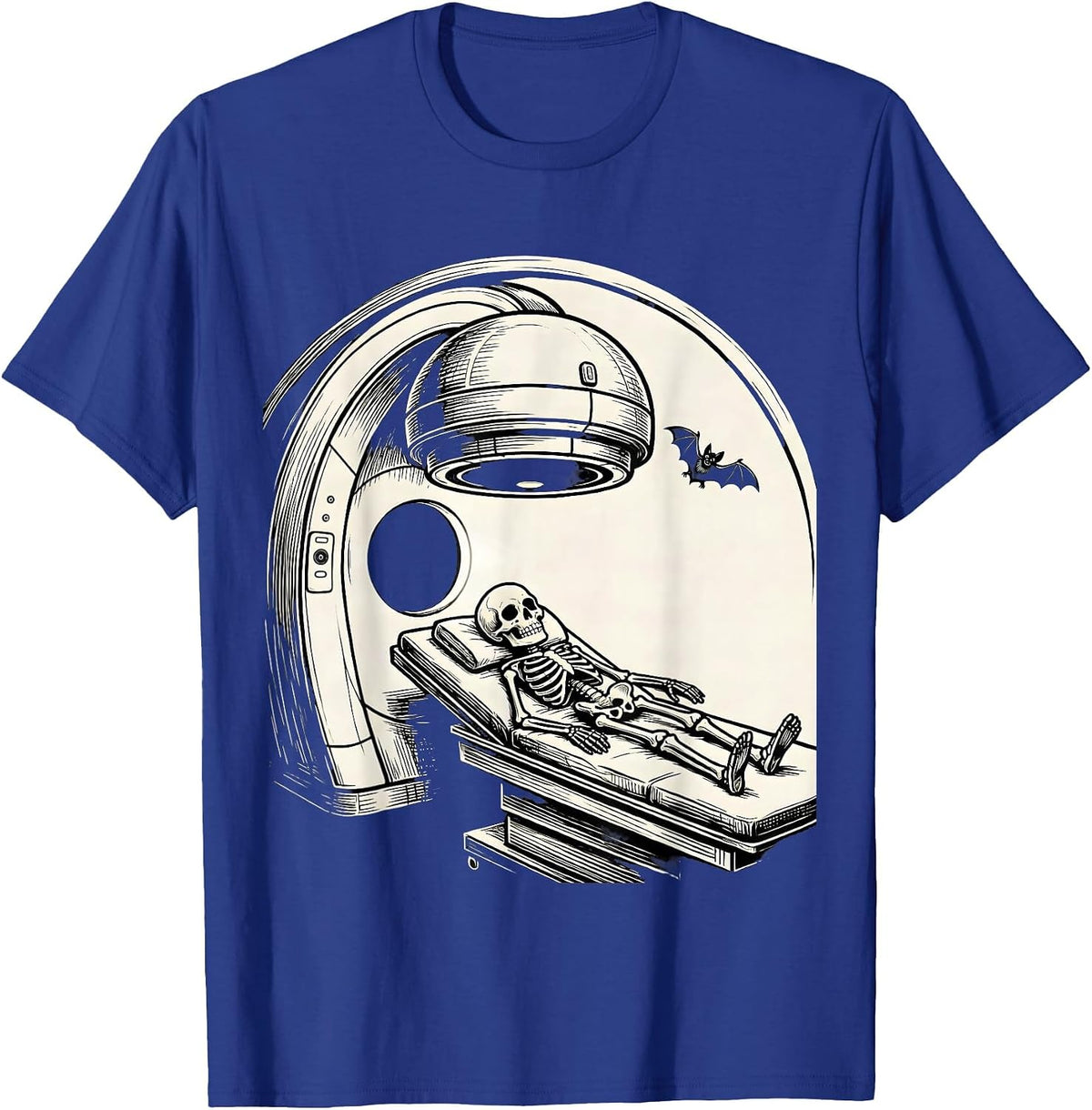 Radiation Gantry Halloween Radiology Tech Humor T-Shirt - Royal Blue