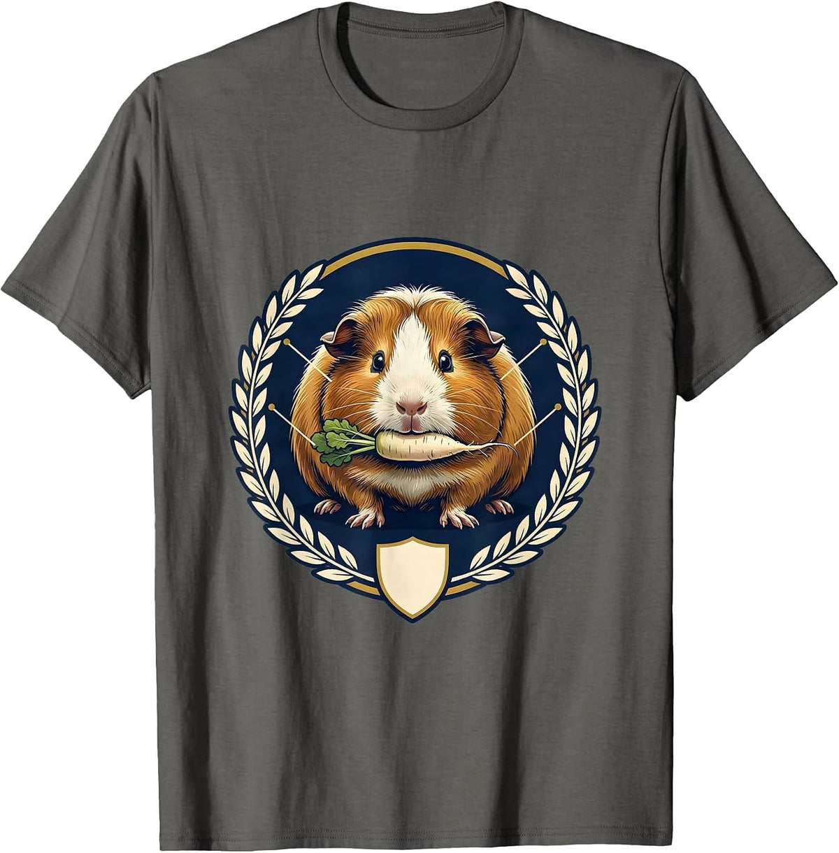 Men's Guinea Pig Seal Pig Lover Funny Animal Humor T-Shirt - Asphalt Grey