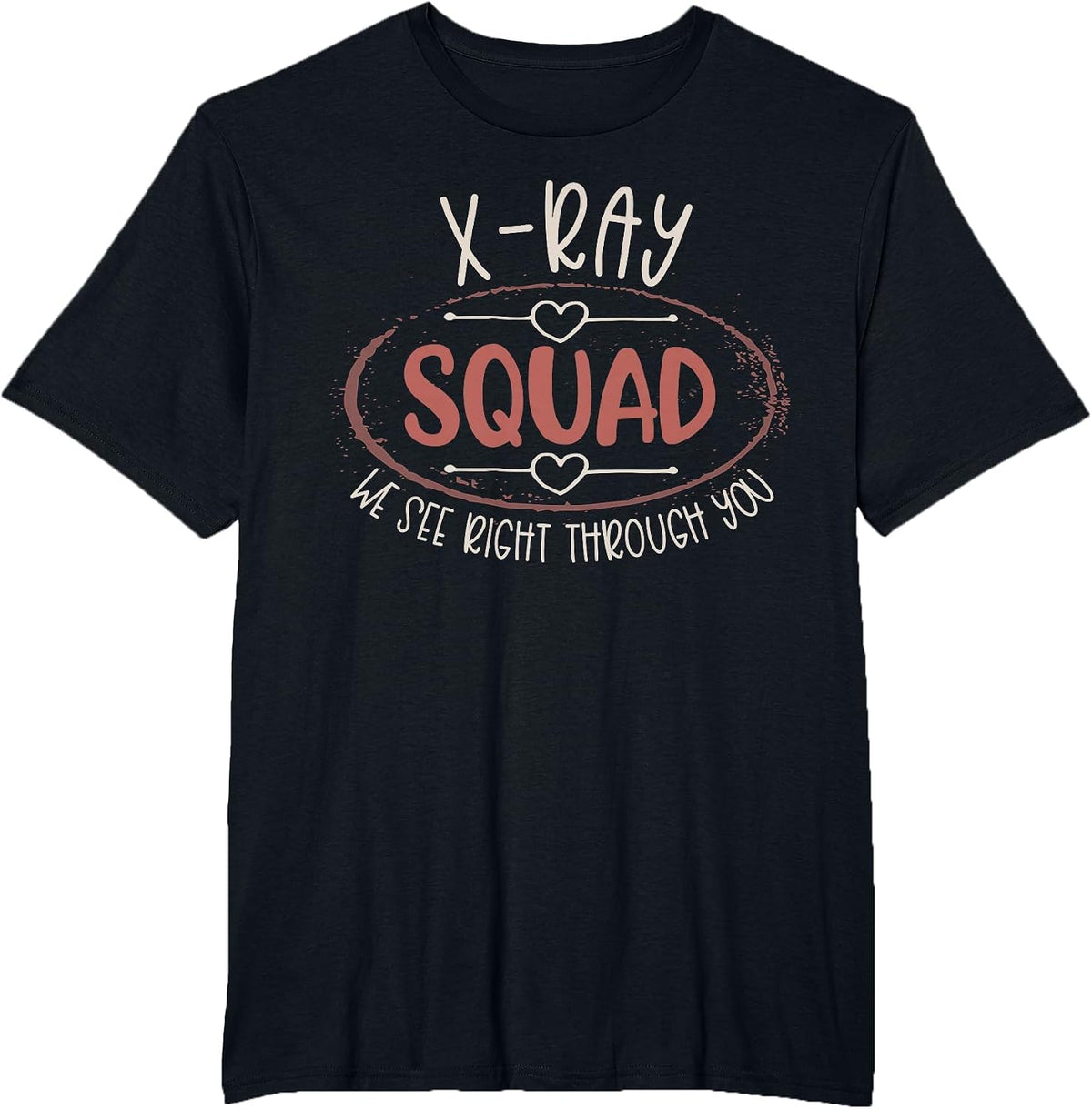 Xray Tech Shirt Xray Squad Funny Women Radiology Technician T-Shirt - Black