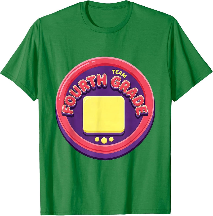 Men's Team Fourth Grade Gummy Jelly Pop Back To School Student T-Shirt - Kelly Green
