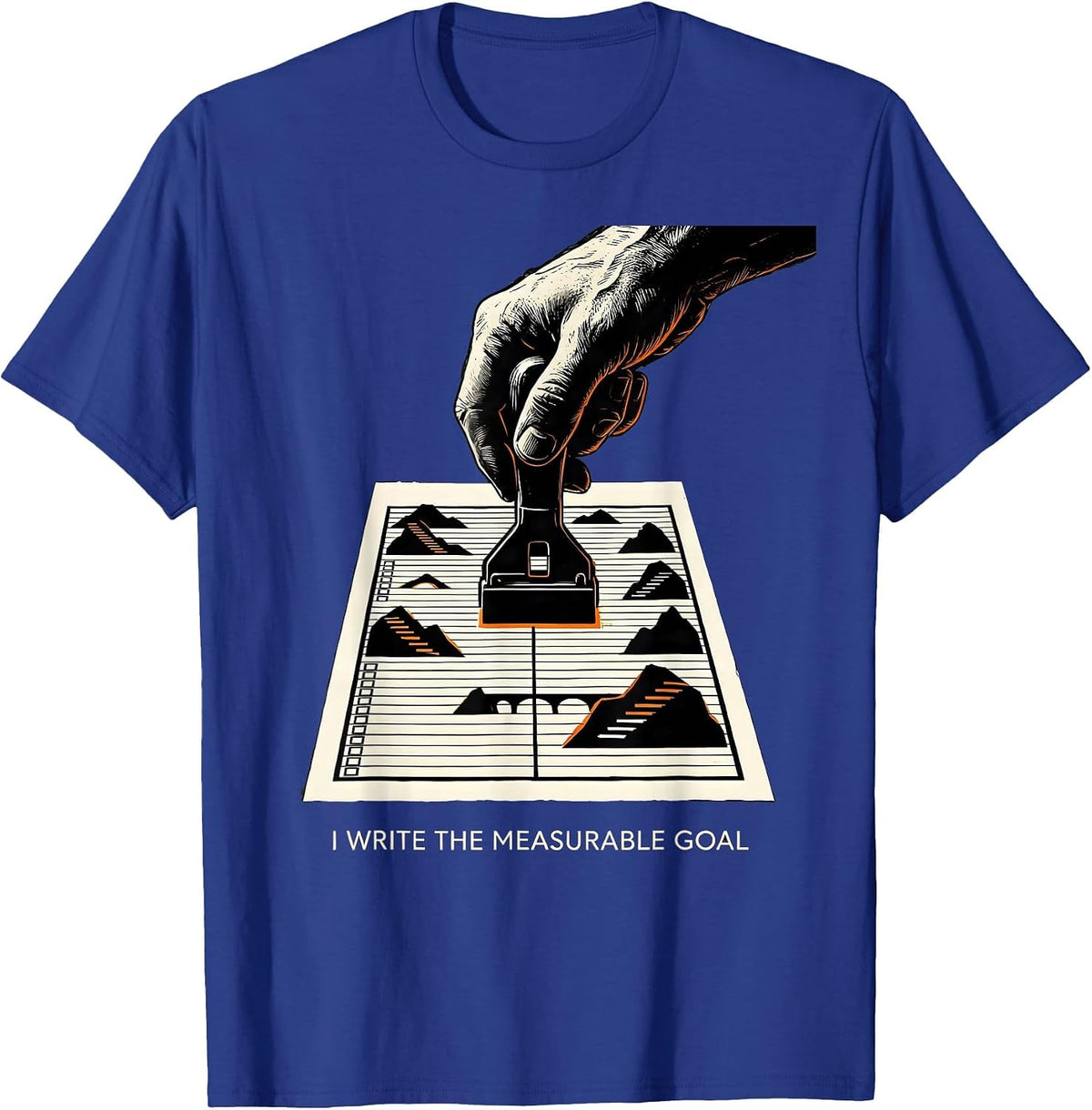 Men's I Write The Measurable Goal Funny Special Education Teacher T-Shirt - Royal Blue