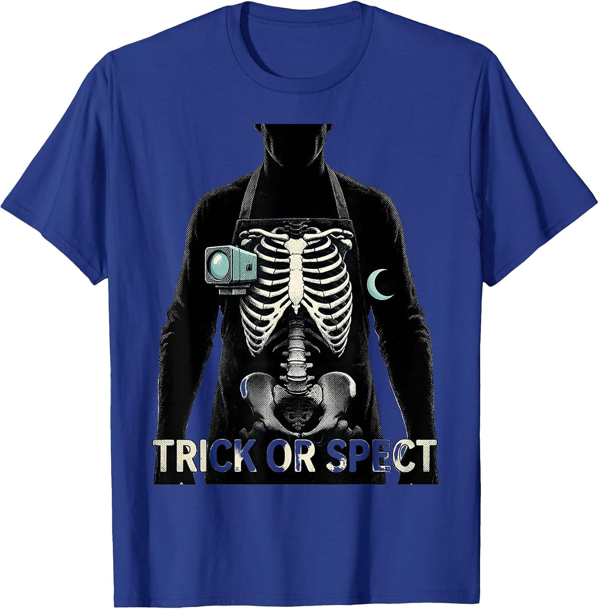 Trick Or SPECT Funny Radiology Tech Halloween Workplace T-Shirt - Royal Blue