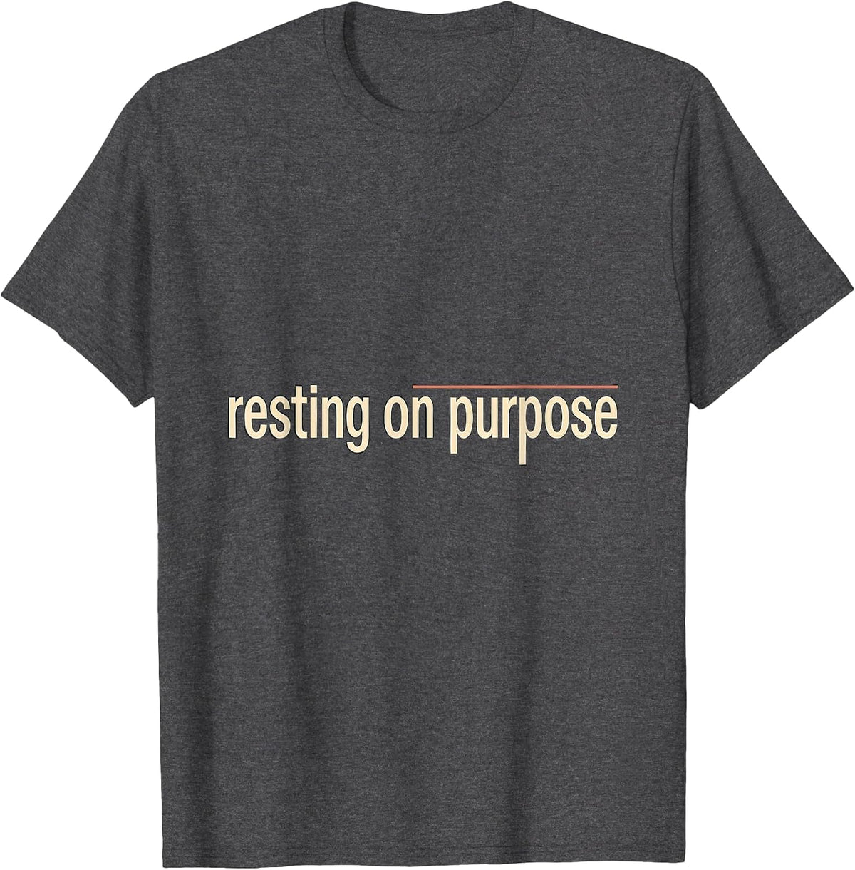 Resting On Purpose Cute Capybara Sleepybara Sleepwear Gift T-Shirt - Dark Heather Grey