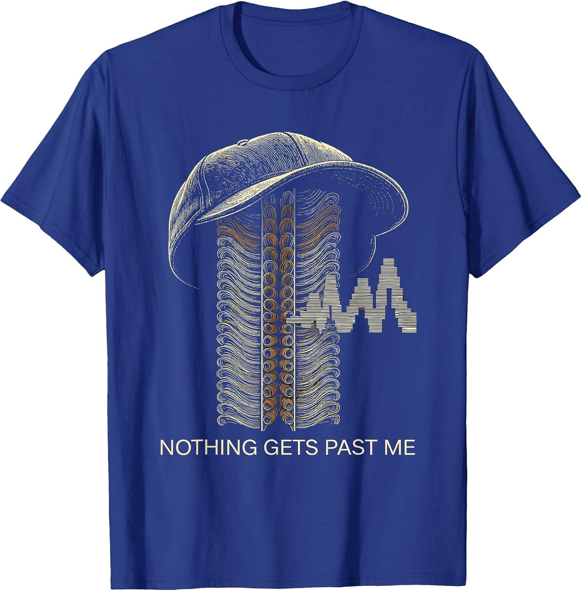 Nothing Gets Past Me Funny Lab Tech Clinical Science Humor T-Shirt - Royal Blue