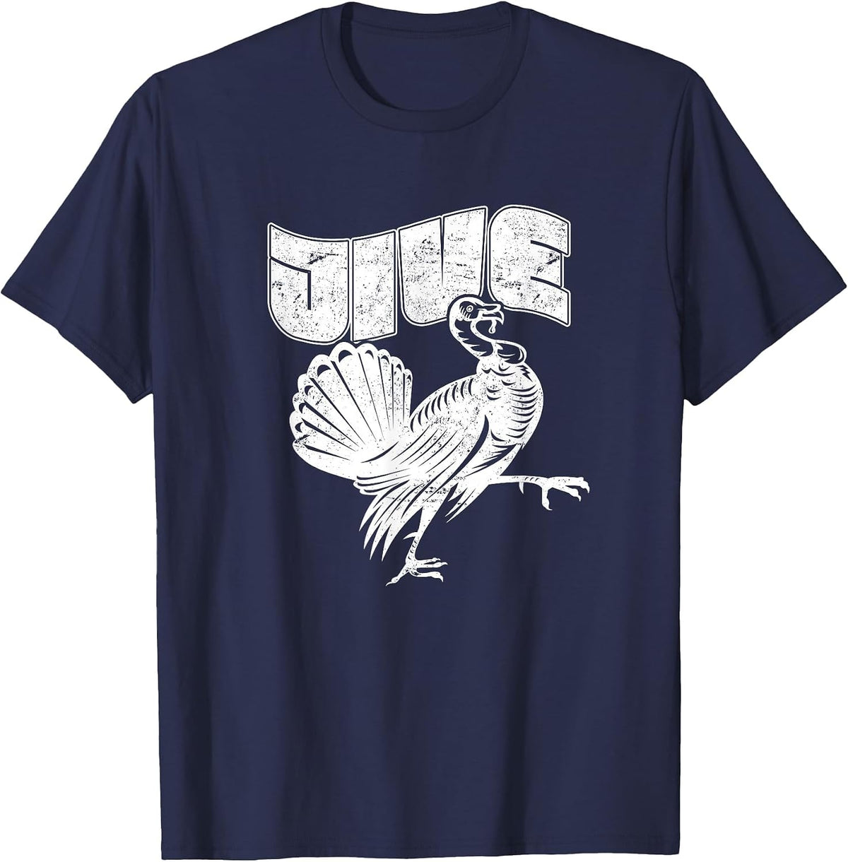 Jive Turkey, Funny Thanksgiving T-Shirt - Navy Blue