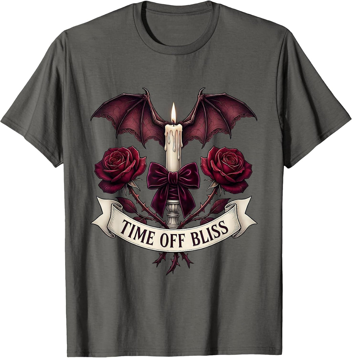 Men's Time Off Bliss Labor Day Relaxation Design T-Shirt - Asphalt Grey